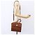 Céline Borsa a mano CELINE in pelle 2 in 1 marrone oro Auth mr1643 D'oro - vista 23
