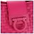 Borsa a Spalla Gancini in Pelle Rosa Argento Salvatore Ferragamo Auth BA8419V - vista 15