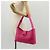Borsa a Spalla Gancini in Pelle Rosa Argento Salvatore Ferragamo Auth BA8419V - vista 26