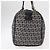 FENDI Zucchino Canvas Boston Tasche Navy Silber Auth 154748 Marineblau - Ansicht 4