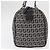 FENDI Zucchino Canvas Boston Tasche Navy Silber Auth 154748 Marineblau - Ansicht 5
