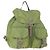 PRADA Backpack Nylon Green Silver Auth bs31165 Silvery
