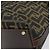 Borsa a mano in tela Zucca FENDI nera e marrone Auth 148627 Nero - vista 12
