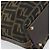 Borsa a mano in tela Zucca FENDI nera e marrone Auth 148627 Nero - vista 13