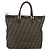 Borsa a mano in tela Zucca FENDI nera e marrone Auth 148627 Nero - vista 3