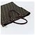 Borsa a mano in tela Zucca FENDI nera e marrone Auth 148627 Nero - vista 6