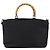 Borsa a mano GUCCI Bamboo Canvas 2way Nera Argento 002 2058 0439 5 Auth bs30947 Nero - vista 2