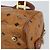 Borsa MCM Logogram Vicetos in pelle PVC marrone oro Auth th6487 D'oro - vista 12