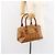 Borsa MCM Logogram Vicetos in pelle PVC marrone oro Auth th6487 D'oro - vista 23