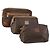 Céline Borsa Clutch in Tela Macadam CELINE in Pelle PVC 3 Pezzi Marrone Auth 152038