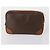 Céline Borsa Clutch in Tela Macadam CELINE in Pelle PVC 3 Pezzi Marrone Auth 152038 - vista 3