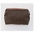 Céline Borsa Clutch in Tela Macadam CELINE in Pelle PVC 3 Pezzi Marrone Auth 152038 - vista 9