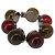 FENDI Armband mit farbigen Steinen Metall Rot Auth am9407V