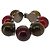 FENDI Armband mit farbigen Steinen Metall Rot Auth am9407V - Ansicht 2