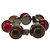 FENDI Armband mit farbigen Steinen Metall Rot Auth am9407V - Ansicht 3