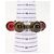 FENDI Armband mit farbigen Steinen Metall Rot Auth am9407V - Ansicht 8