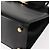 Borsa a mano Vala in pelle 2 in 1 nera e oro Auth BA7329 di Salvatore Ferragamo Nero D'oro - vista 13