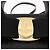 Borsa a mano Vala in pelle 2 in 1 nera e oro Auth BA7329 di Salvatore Ferragamo Nero D'oro - vista 16
