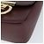 Borsa a Spalla Salvatore Ferragamo Gancini in Pelle Bordeaux Oro Auth 149195 - vista 10