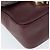 Borsa a Spalla Salvatore Ferragamo Gancini in Pelle Bordeaux Oro Auth 149195 - vista 11