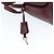 Borsa a Spalla Salvatore Ferragamo Gancini in Pelle Bordeaux Oro Auth 149195 - vista 14