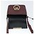 Borsa a Spalla Salvatore Ferragamo Gancini in Pelle Bordeaux Oro Auth 149195 - vista 17