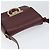 Borsa a Spalla Salvatore Ferragamo Gancini in Pelle Bordeaux Oro Auth 149195 - vista 6