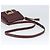 Borsa a Spalla Salvatore Ferragamo Gancini in Pelle Bordeaux Oro Auth 149195 - vista 7