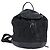 Zaino Gancini in nylon e pelle nera argento Salvatore Ferragamo Auth bs30419 Nero