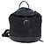Zaino Gancini in nylon e pelle nera argento Salvatore Ferragamo Auth bs30419 Nero - vista 2