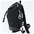 Zaino Gancini in nylon e pelle nera argento Salvatore Ferragamo Auth bs30419 Nero - vista 4