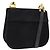 Borsa a Spalla Gancini in Camoscio Nero e Oro Auth 149105 di Salvatore Ferragamo D'oro