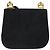 Borsa a Spalla Gancini in Camoscio Nero e Oro Auth 149105 di Salvatore Ferragamo D'oro - vista 3