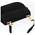 Borsa a Spalla Gancini in Camoscio Nero e Oro Auth 149105 di Salvatore Ferragamo D'oro - vista 6