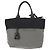 Borsa a mano PRADA in nylon 2 vie nera e grigia Auth ep11418 Marrone Nero - vista 2