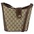 Borsa Sherry Line GG Supreme Web di GUCCI in pelle PVC beige 40 02 081 Auth BA7253 D'oro