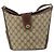 Borsa Sherry Line GG Supreme Web di GUCCI in pelle PVC beige 40 02 081 Auth BA7253 D'oro - vista 2