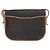Borsa a spalla in tela a nido d'ape PVC nera e oro Auth BA7309 Christian Dior Nero D'oro - vista 3
