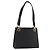 Borsa a Spalla Gancini in Pelle Nera e Oro Salvatore Ferragamo Auth 150293 Nero D'oro