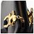 Borsa a Spalla Gancini in Pelle Nera e Oro Salvatore Ferragamo Auth 150293 Nero D'oro - vista 15