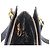 Borsa a Spalla Gancini in Pelle Nera e Oro Salvatore Ferragamo Auth 150293 Nero D'oro - vista 19