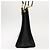 Borsa a Spalla Gancini in Pelle Nera e Oro Salvatore Ferragamo Auth 150293 Nero D'oro - vista 5