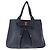 Borsa Tote Vala in pelle blu navy e oro Auth 145957 di Salvatore Ferragamo D'oro - vista 13