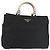 PRADA Borsa a mano in nylon metal nero oro Auth ti3459 D'oro