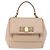 Borsa a Spalla Chain Vala in Pelle Salvatore Ferragamo 2 in 1 Rosa Oro Auth 144333 - vista 13