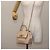 Borsa a Spalla Chain Vala in Pelle Salvatore Ferragamo 2 in 1 Rosa Oro Auth 144333 - vista 24