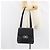 Borsa a Spalla Gancini in Pelle Nera e Argento Autentica Salvatore Ferragamo BA8229 Nero - vista 22