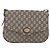 Borsa a spalla GUCCI GG Plus Supreme PVC Beige Oro Auth ep11969 D'oro - vista 13