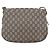 Borsa a spalla GUCCI GG Plus Supreme PVC Beige Oro Auth ep11969 D'oro - vista 2
