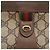 GUCCI GG Supreme Borsa Clutch Sherry Line PVC Rosso Beige 89 01 033 Auth 154671 - vista 12